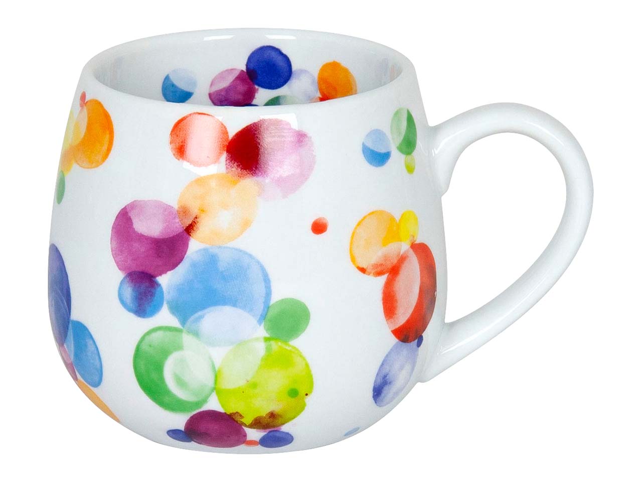 Könitz Tasse "Kuschelbecher Colourful Cast - Bubbles" aus Porzellan
