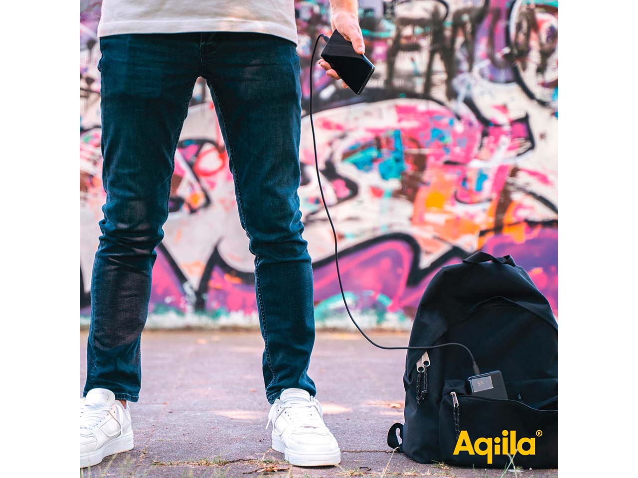 Aqiila Powerbank "Powerbird B20" 20.000 mAh, schwarz