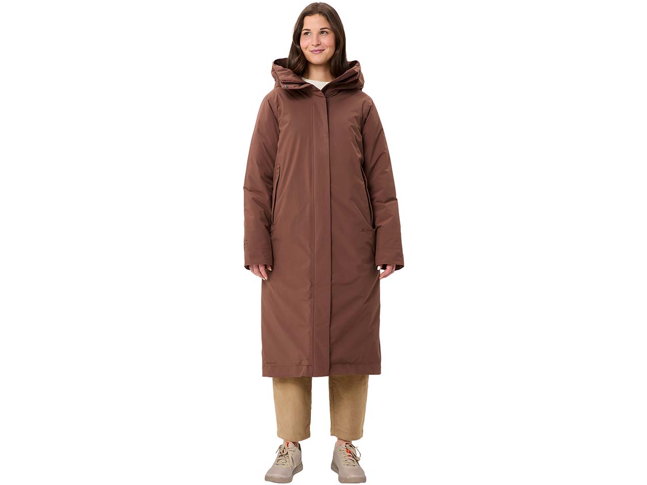VAUDE Damen-Mantel 'Coreway' mit 2-Wege-Front-Reißverschluss, tobacco, Gr. 36