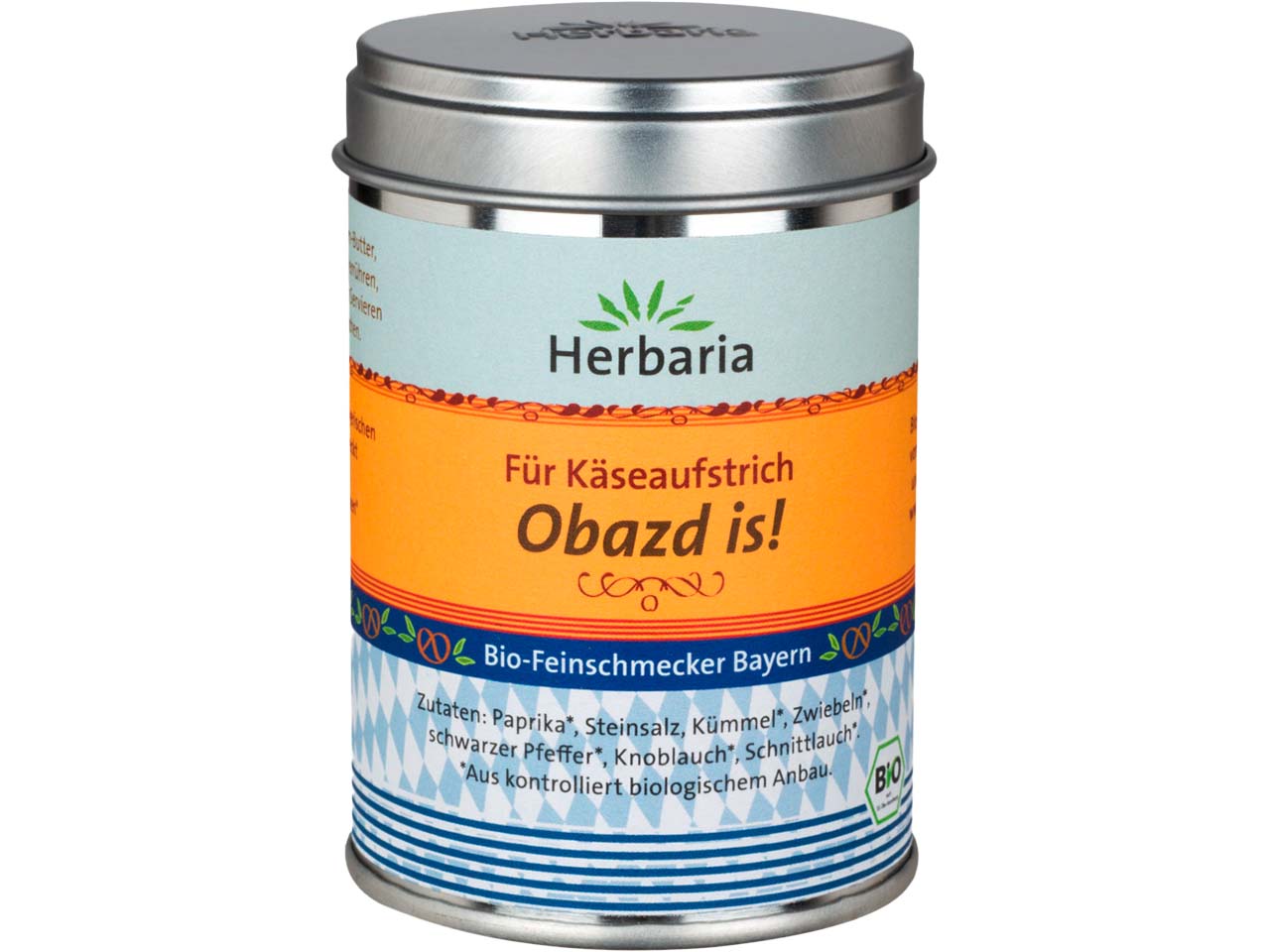 Herbaria Bio-Gewürzmischung "Obazd is!" für Käseaufstrich, 90 g