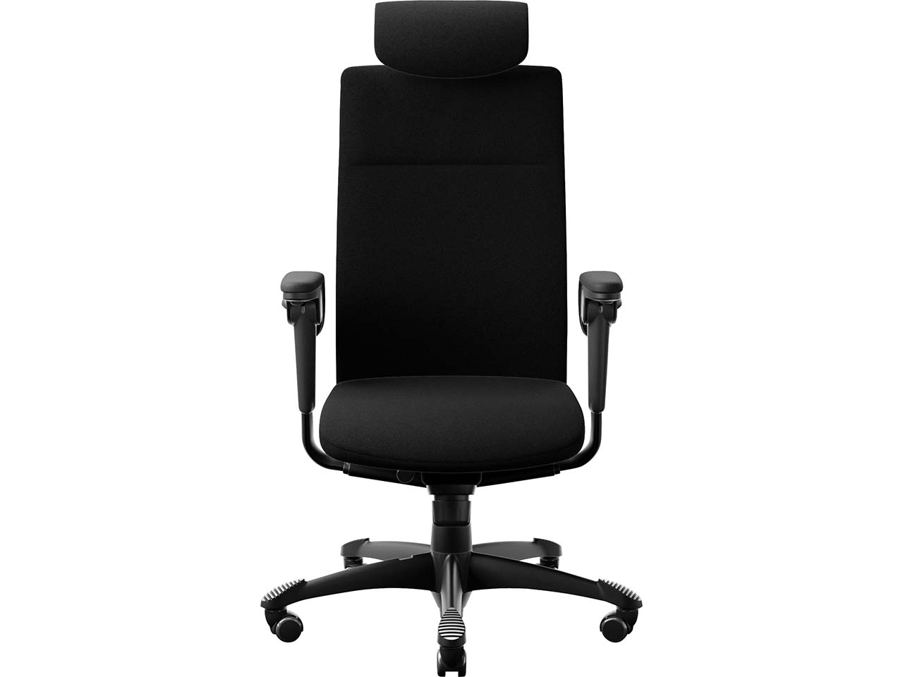 HAG Bürodrehstuhl "Tribute 9031" TiltDown AL, Kopfstütze, Gestell: sw, Stoff: "Cura" black