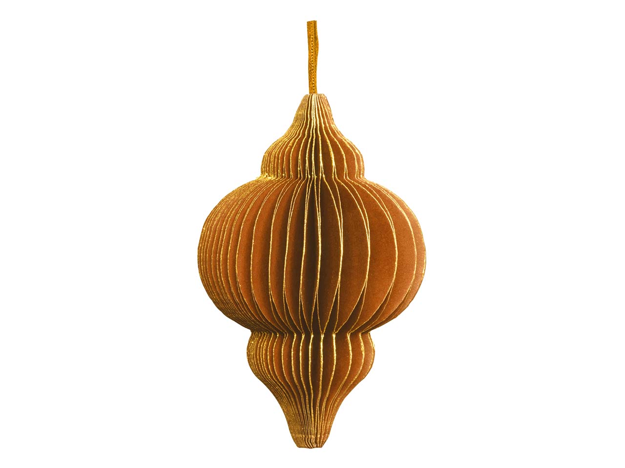 tranquillo Dekoanhänger aus handgeschöpften Papier 10 cm, rost/gold