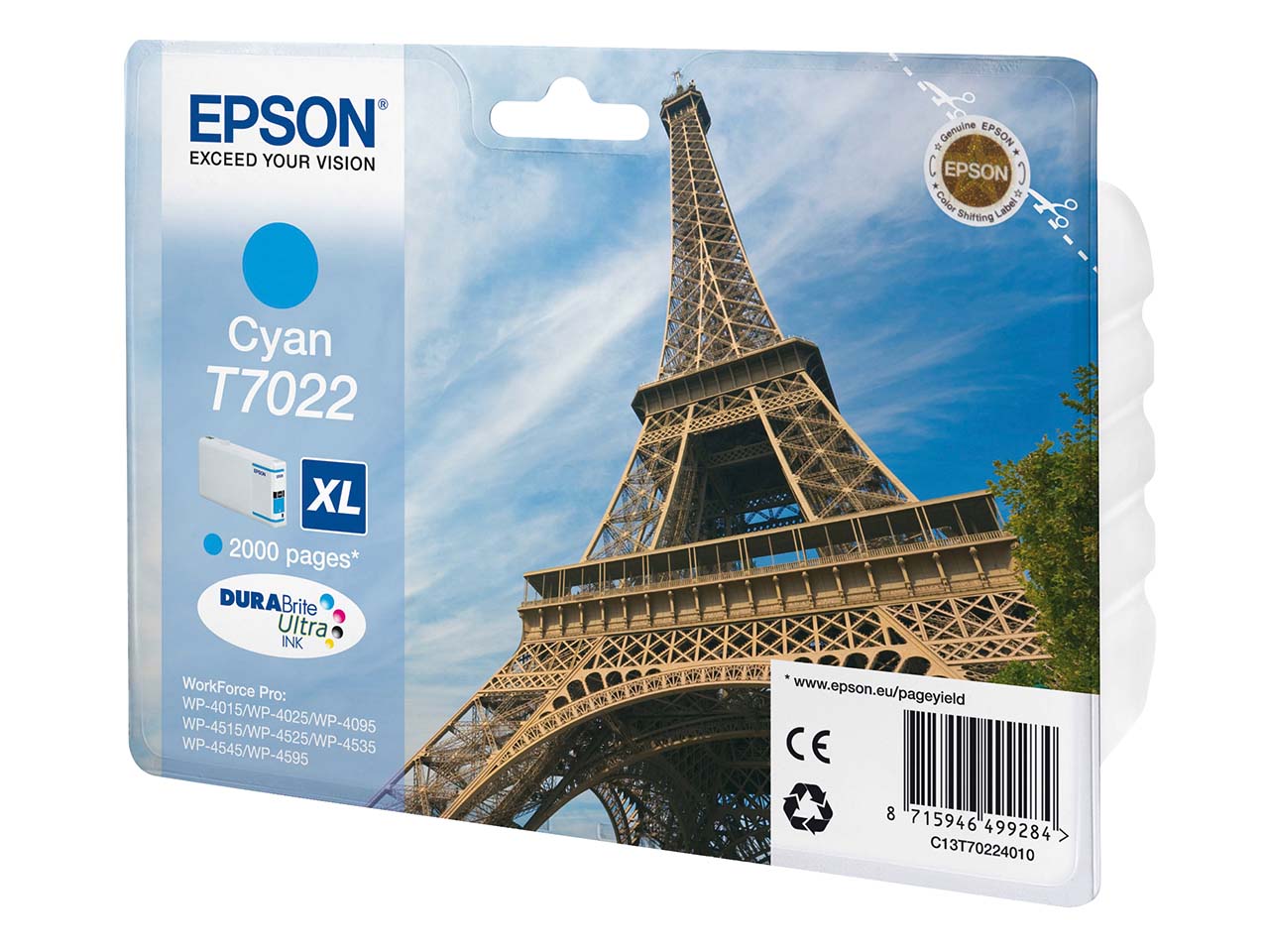 Epson Tintenpatrone T7022 cyan