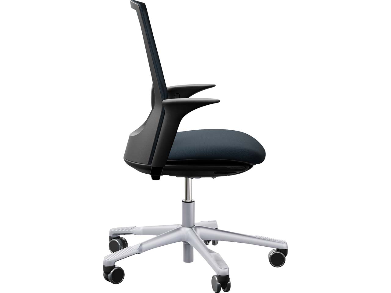 HAG Bürodrehstuhl "Futu mesh 1100-S" mit AL, Gestell: silber, Stoff: "FutuKnit" Dusk