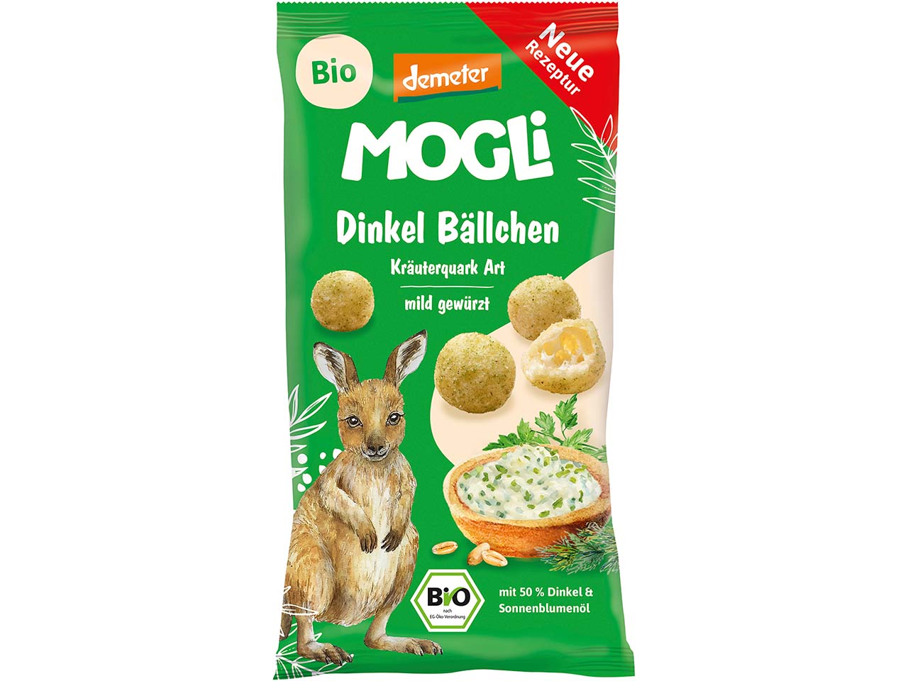 MOGLi Bio-Dinkelbällchen "Kräuterquark Art" 40 g
