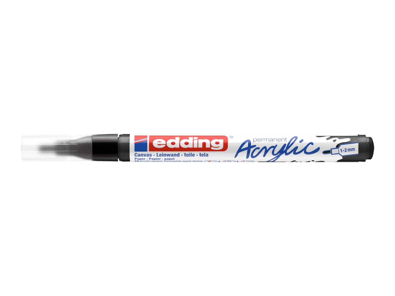edding Acrylmarker "Acrylic 5300" Rundspitze fein, schwarz