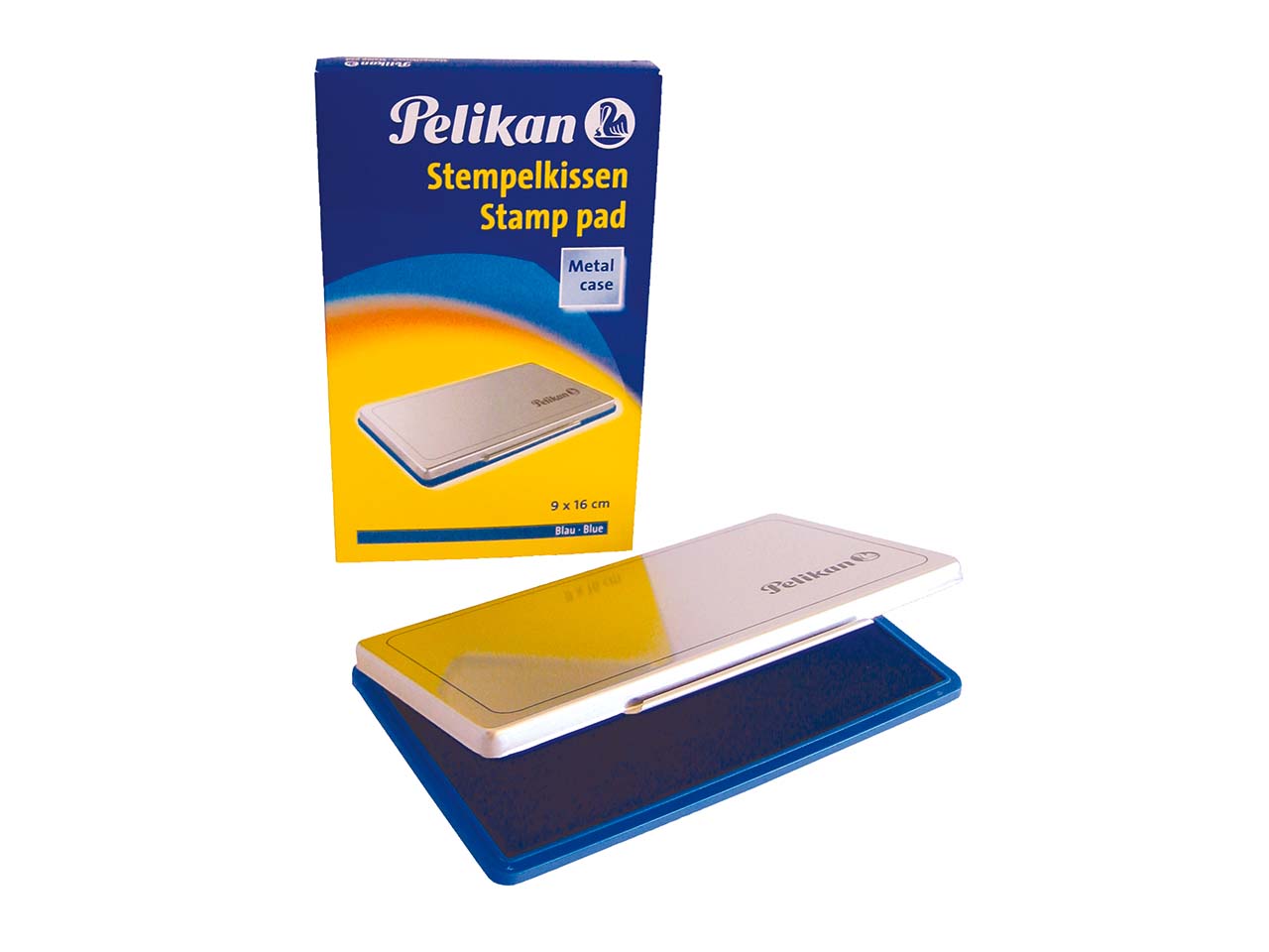 Pelikan Stempelkissen, 9 x 16 cm, Größe 1, blau