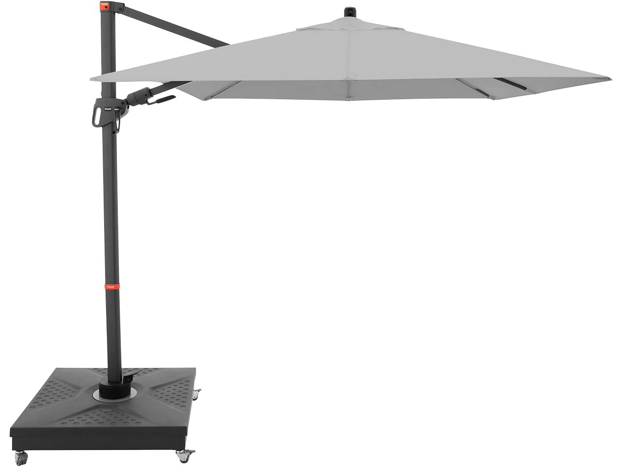 doppler Pendelschirm "myZone AX" 210 x 210 cm, hellgrau