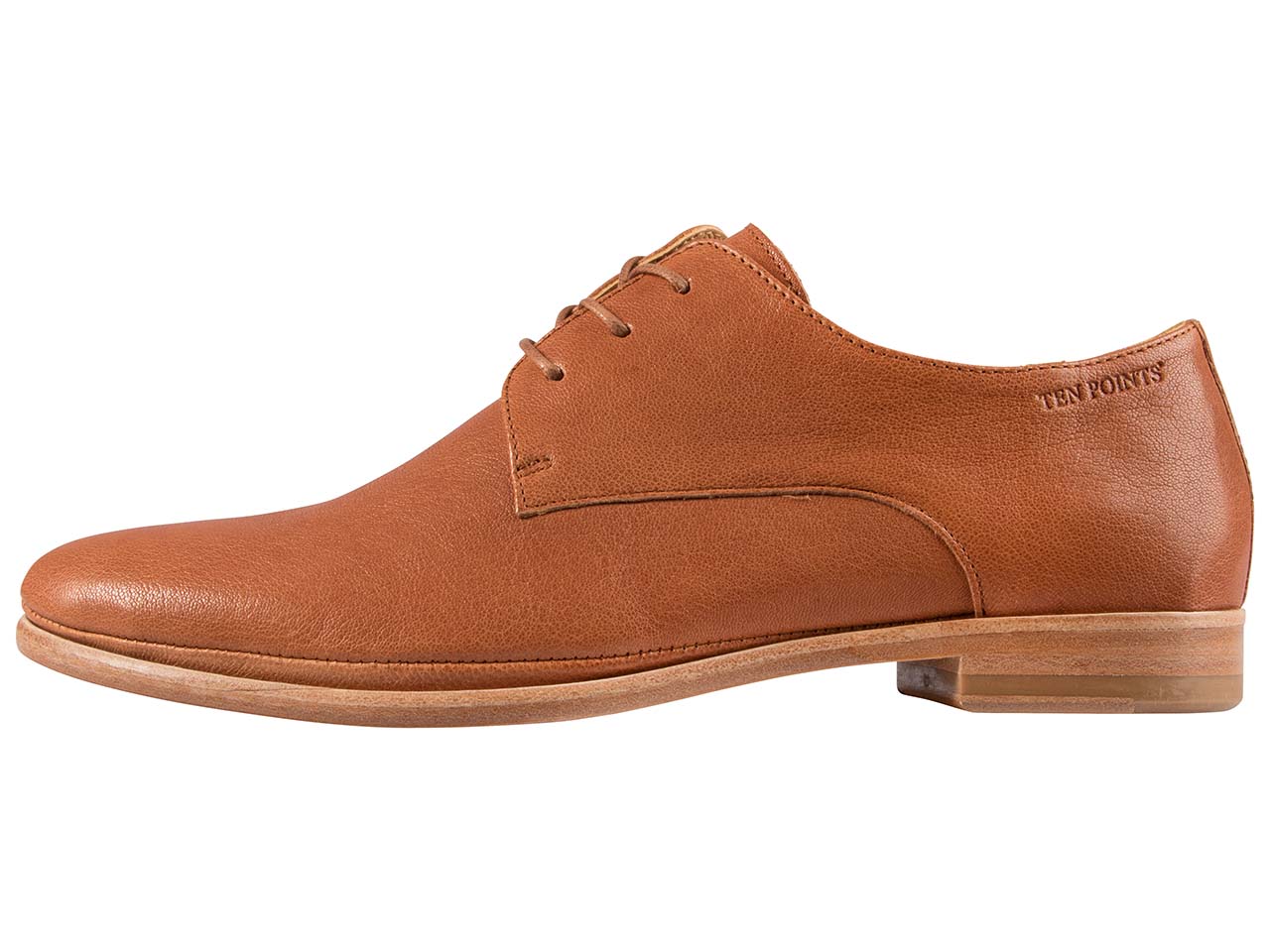 Ten Points Damen-Schnürschuhe "Talina", cognac, Gr. 38