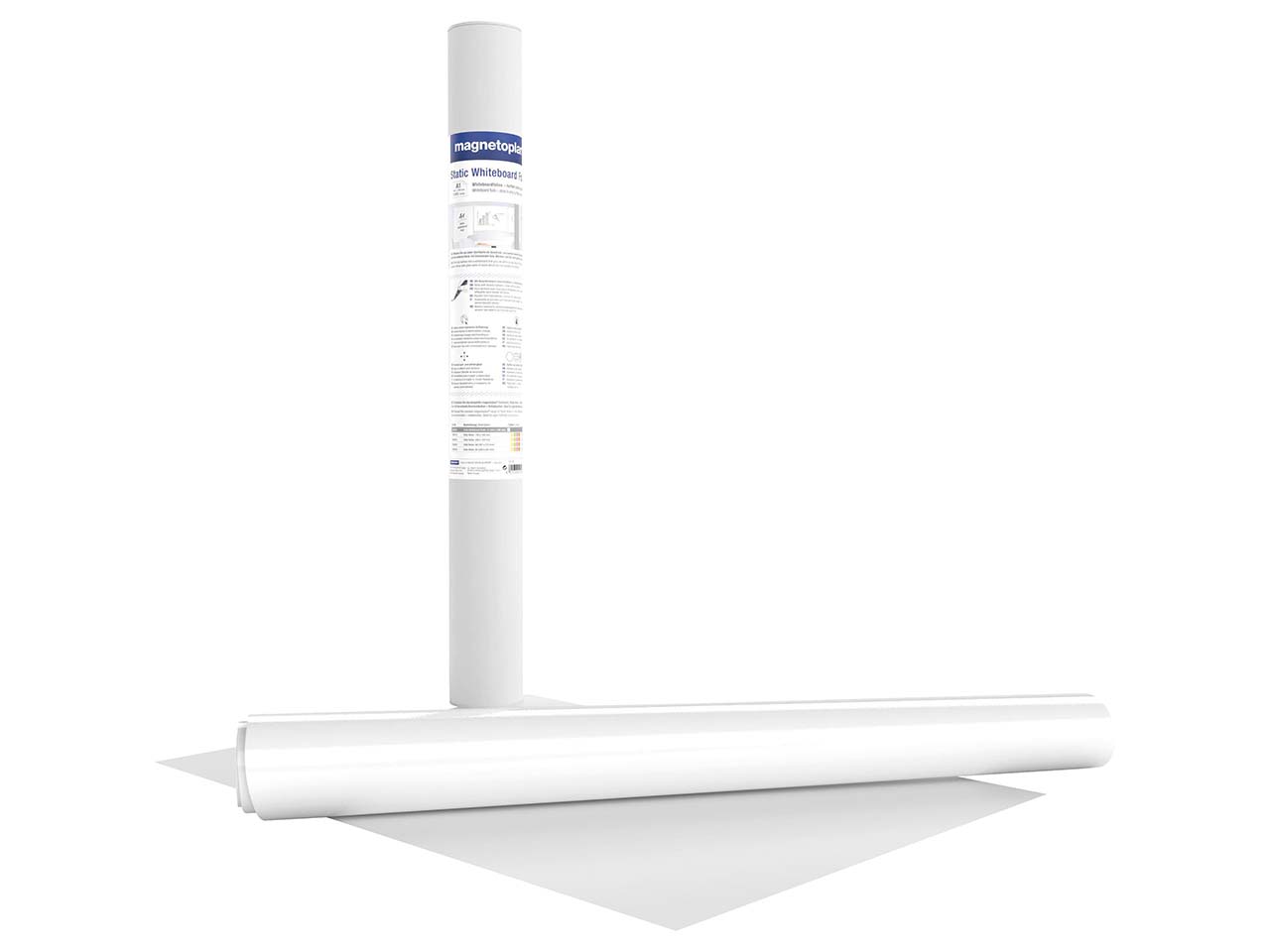 magnetoplan Whiteboard-Folie "Static Notes", 841 x 594 mm, weiß, 5 Stk.