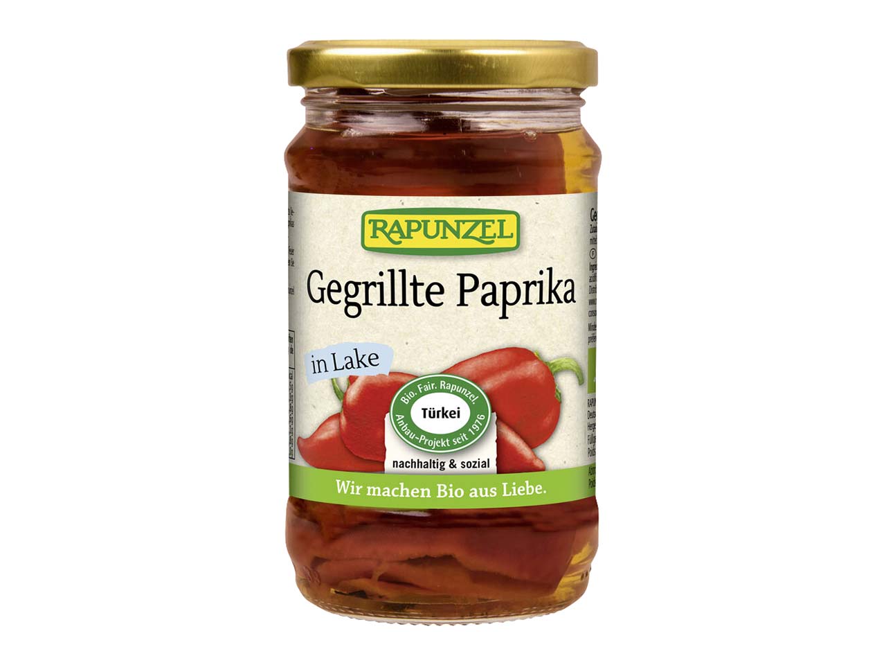 RAPUNZEL Gegrillte Bio-Paprika, rot, 310 g