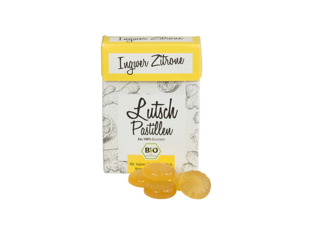 ARIES Bio-Lutschpastillen Ingwer-Zitrone