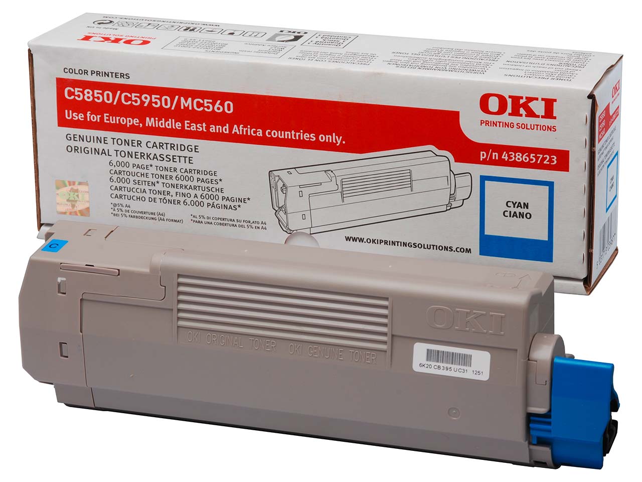 Oki Toner 43865723 cyan