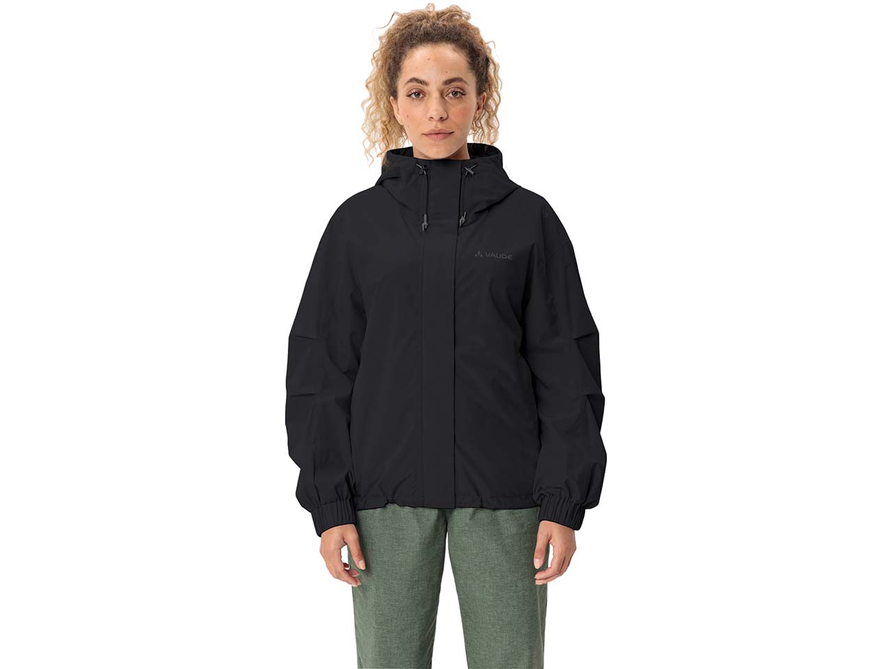 VAUDE Damen-Regenjacke 'Mineo' locker geschnitten, black, Gr. 36