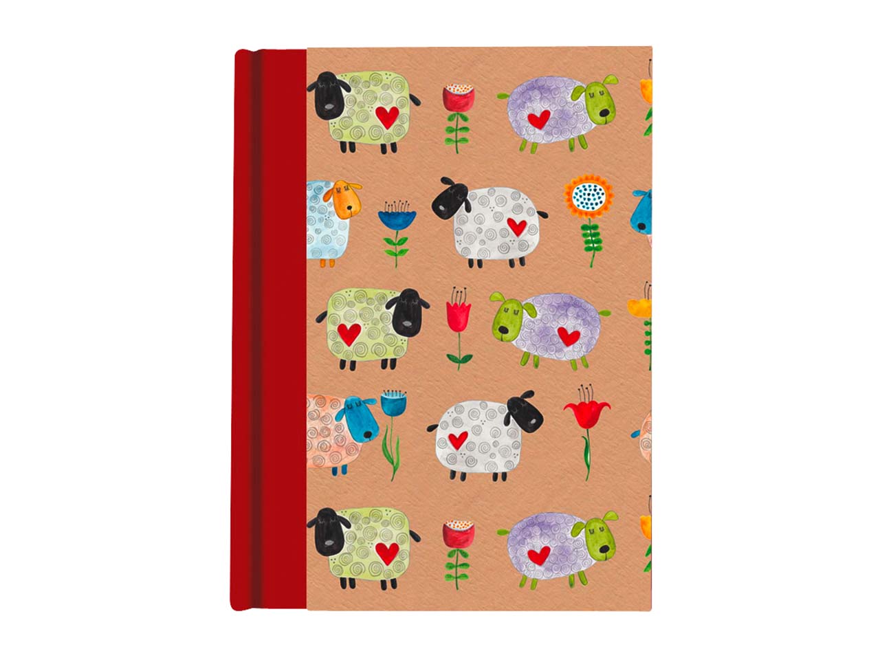 Notizbuch "Funny Sheep" DIN A5 blanko, 96 Blatt