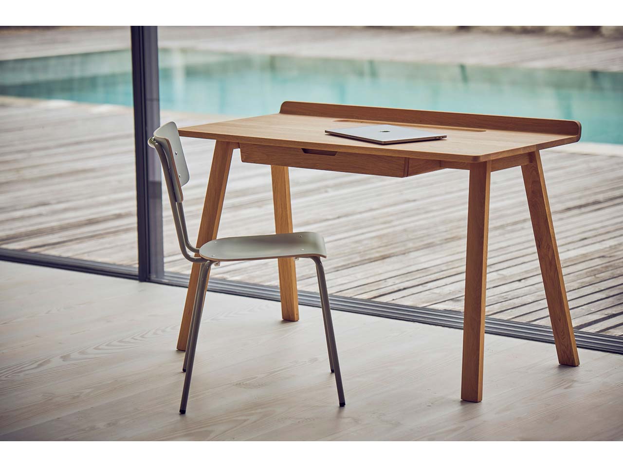 Jan Kurtz Schreibtisch "Nara" mit Schublade, B 120 x T 60 x H 76 cm, Eiche