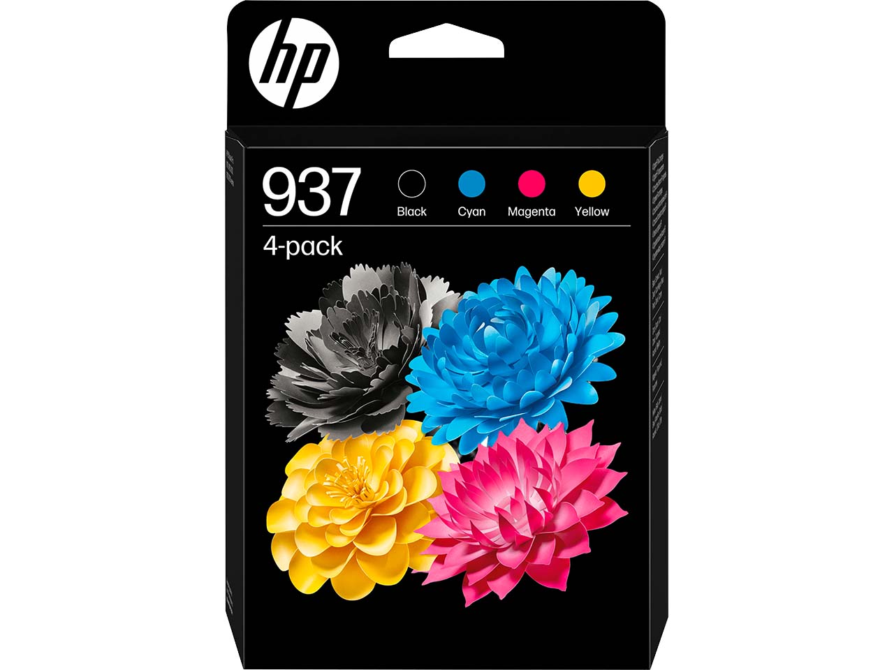 HP 4er-Set Tintenpatronen 6C400NE, Nr. 937 schwarz, cyan, magenta, gelb