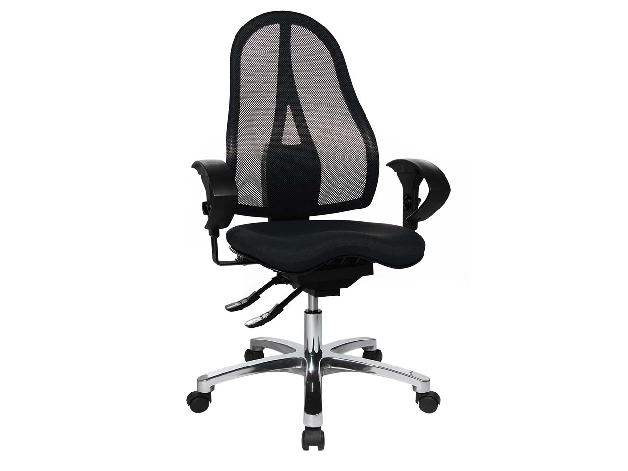 Topstar Bürodrehstuhl "Sitness 15" mit Armlehnen schwarz