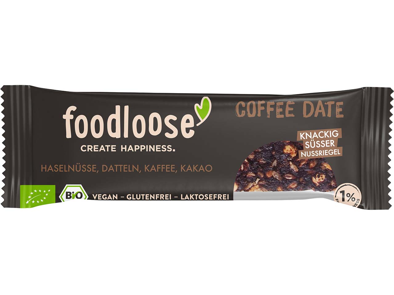 foodloose Bio-Nussriegel "Coffee Date", 35 g