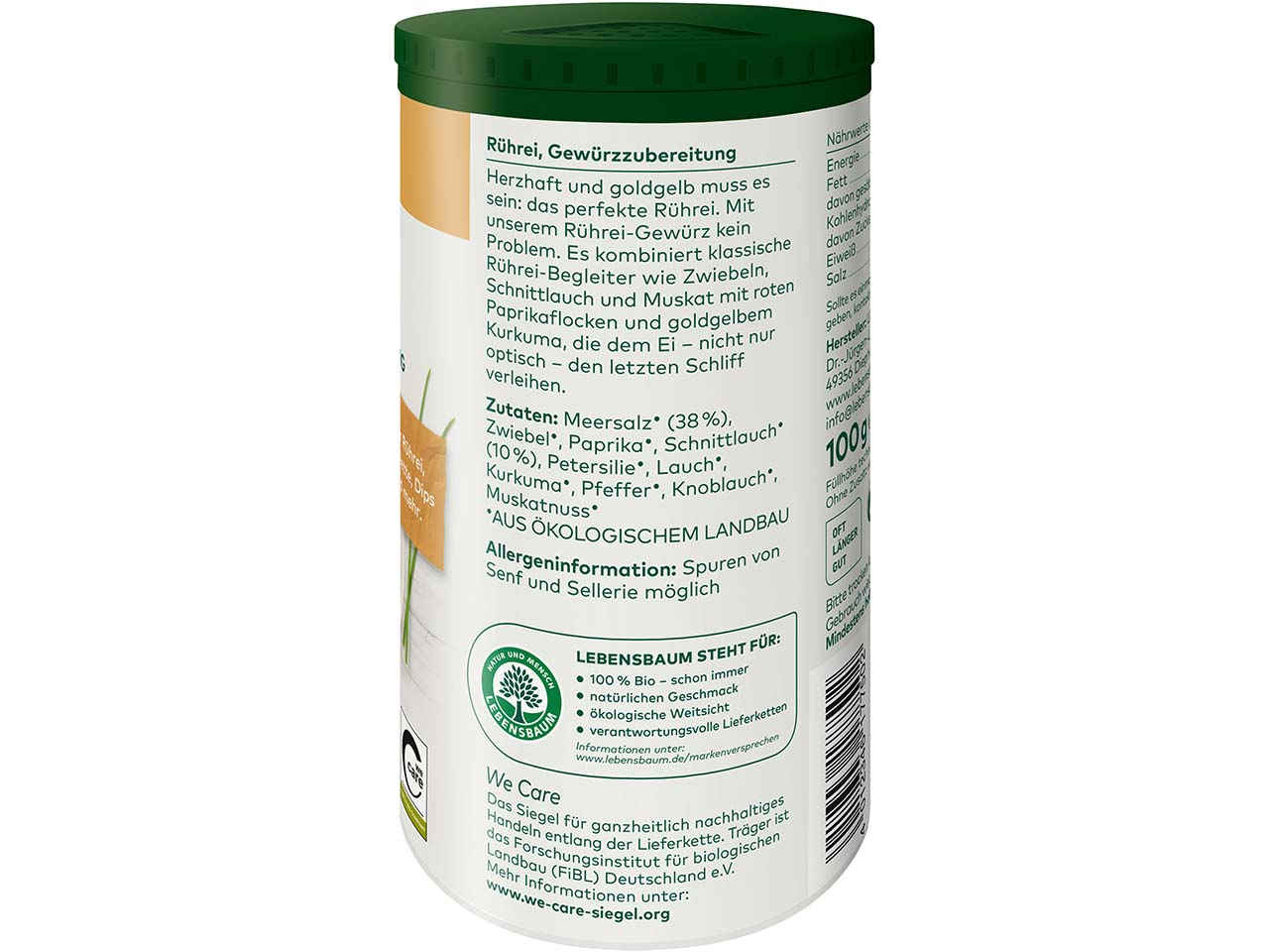 LEBENSBAUM Bio-Gewürzmischung "Rührei", 100 g