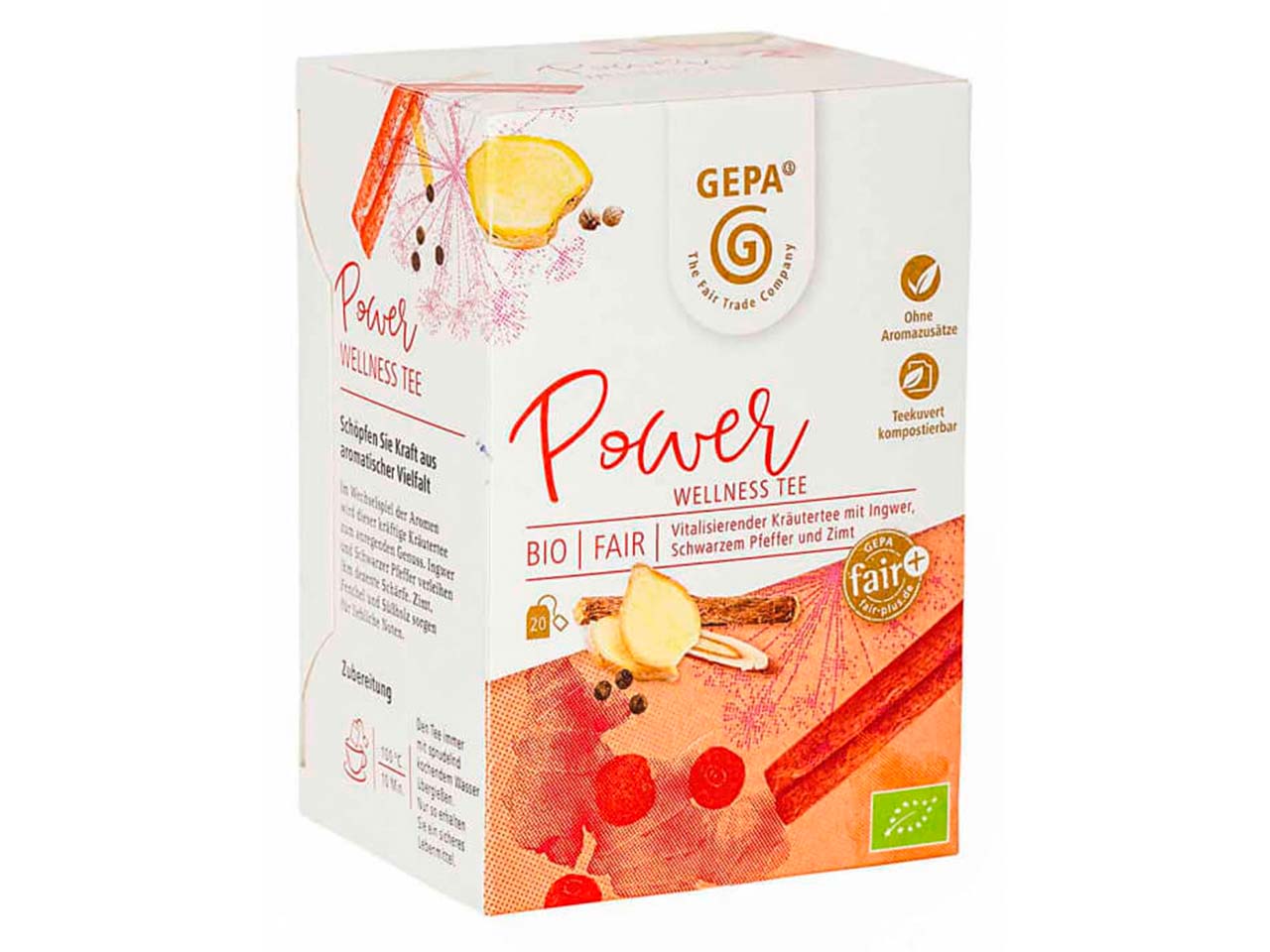 GEPA Bio-Tee "Power" Wellness Tee 20 x 1,5 g