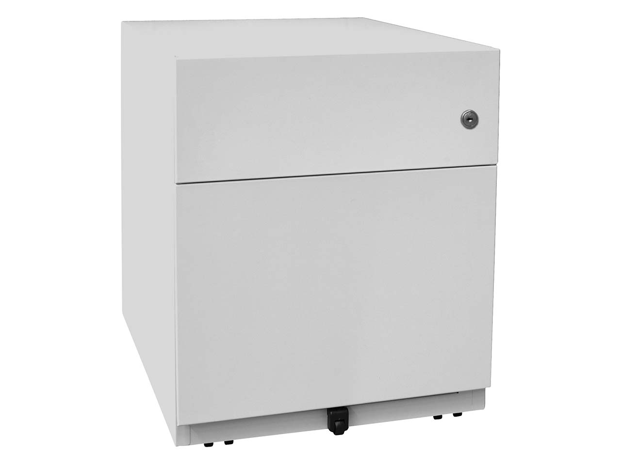 BISLEY Rollcontainer "Note" 1 Schublade, 1 HR T 77,5 cm lichtgrau