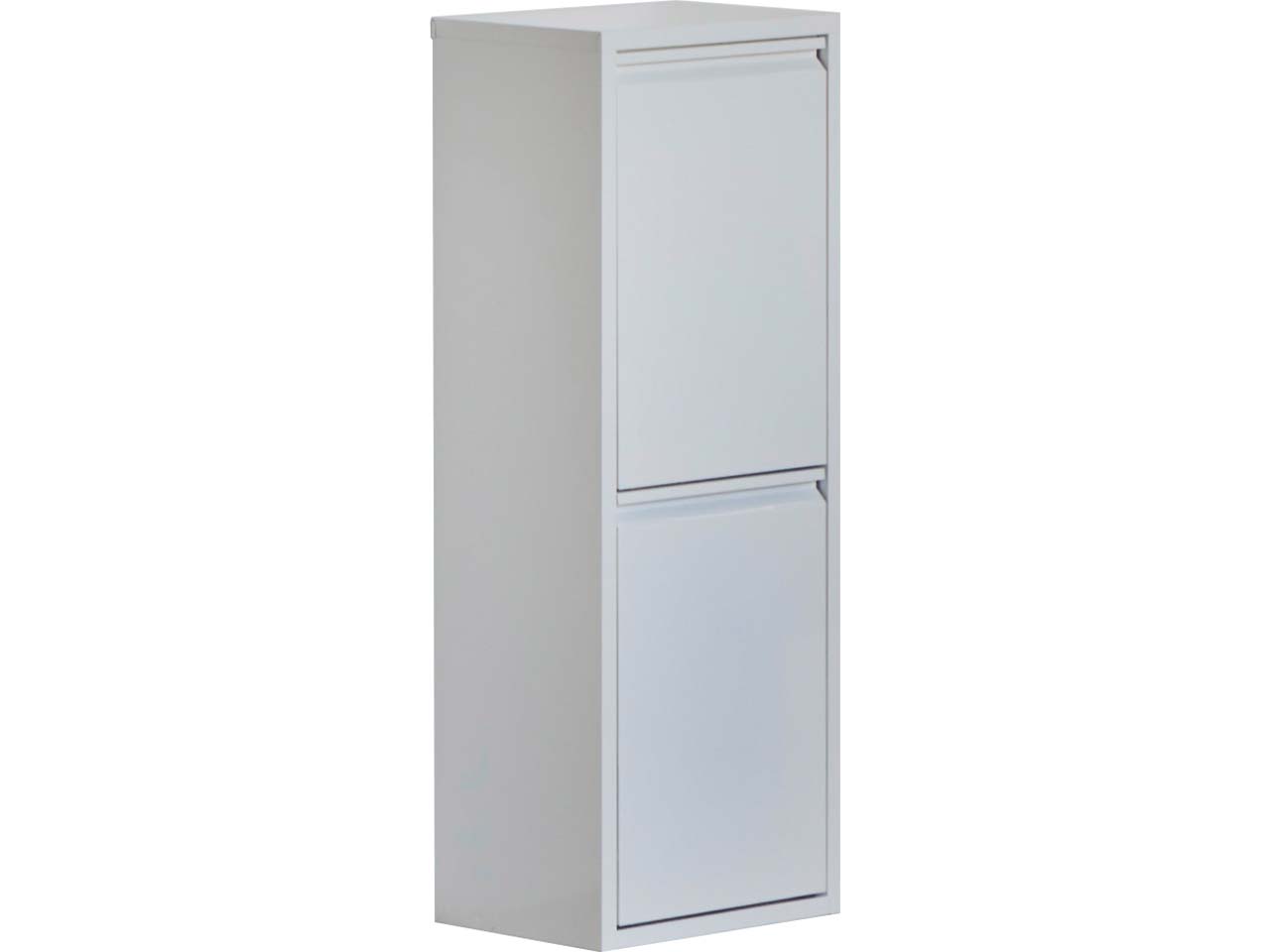 Jan Kurtz Wäsche-/Abfallsammler "Pat" mit 2 Behältern, Stahlblech, weiß