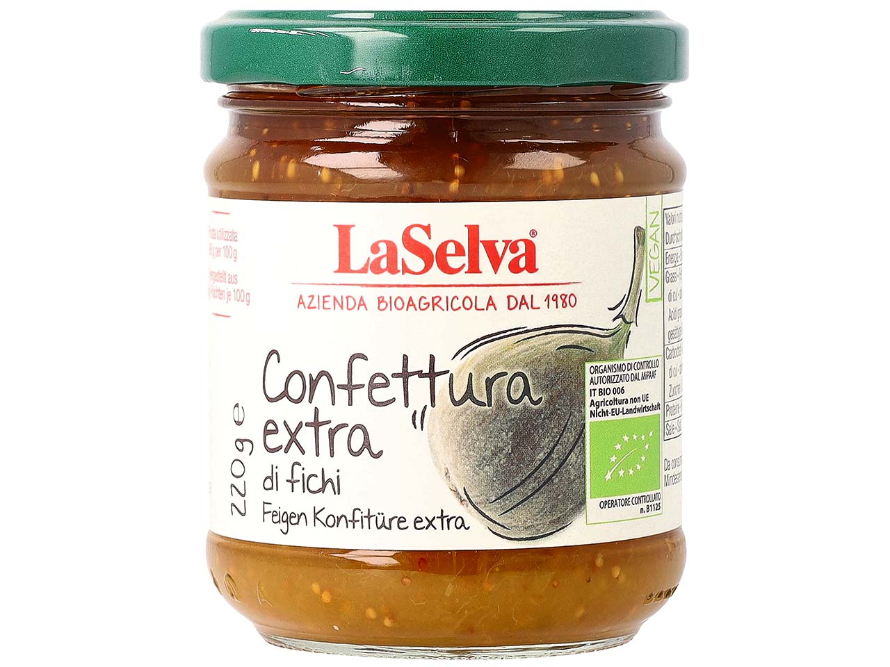 LaSelva Bio-Feigen-Konfitüre extra, 220 g