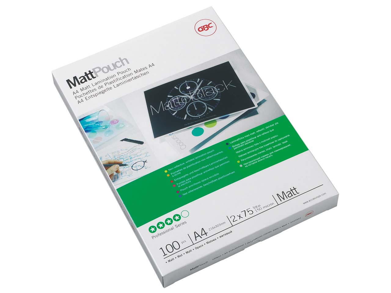 100 Folientaschen A4 75µ matt