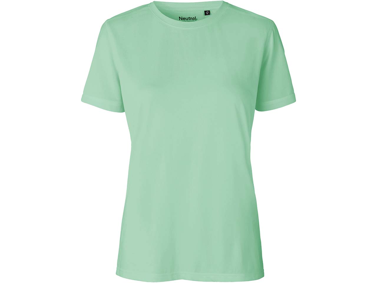 Neutral Damen-Sport-T-Shirt aus recyceltem Polyester, dusty mint, Gr. XS