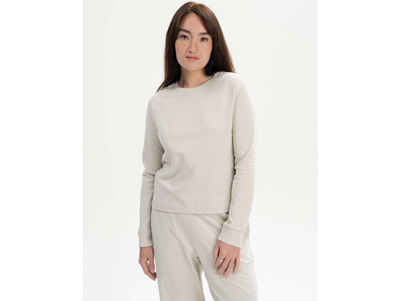 MELA Bio-Damen-Langarmshirt 'AASTHA' 260 g/m², birke, Gr. S