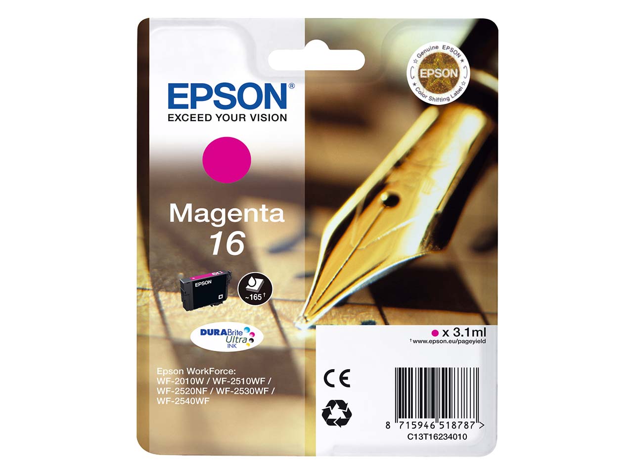Epson Tintenpatrone T1623/ 16 magenta