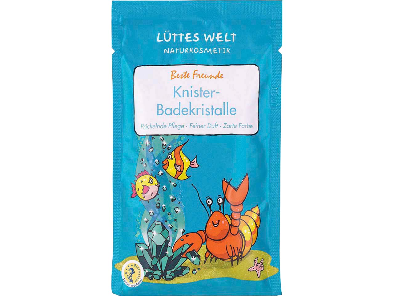 LÜTTES WELT Badezusatz Knisterbadekristalle "Beste Freunde", 80 g