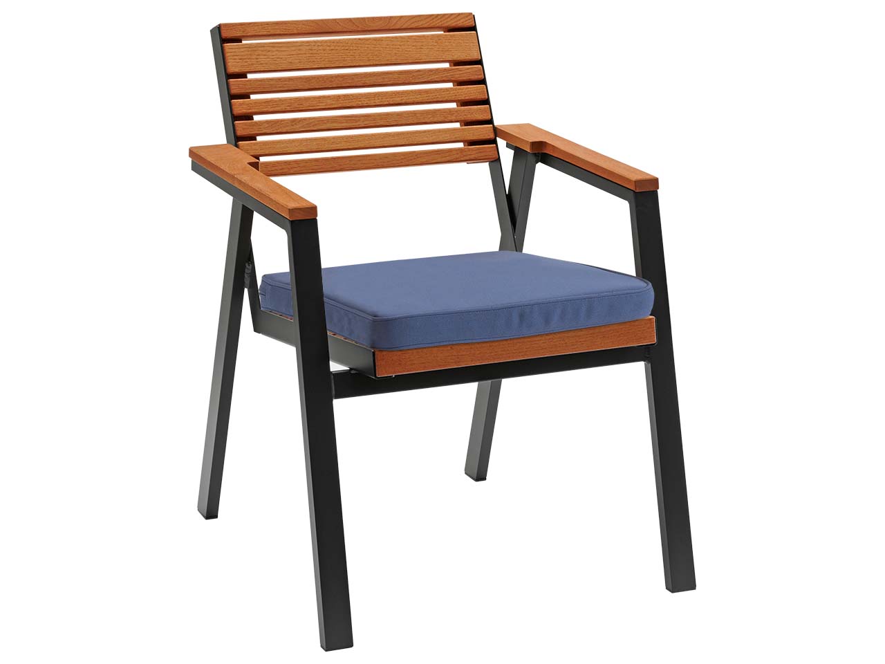 Auflage für Gartensessel 'Berrissimo' 50 x 50 x 6 cm, Bezug aus Polyester, blau