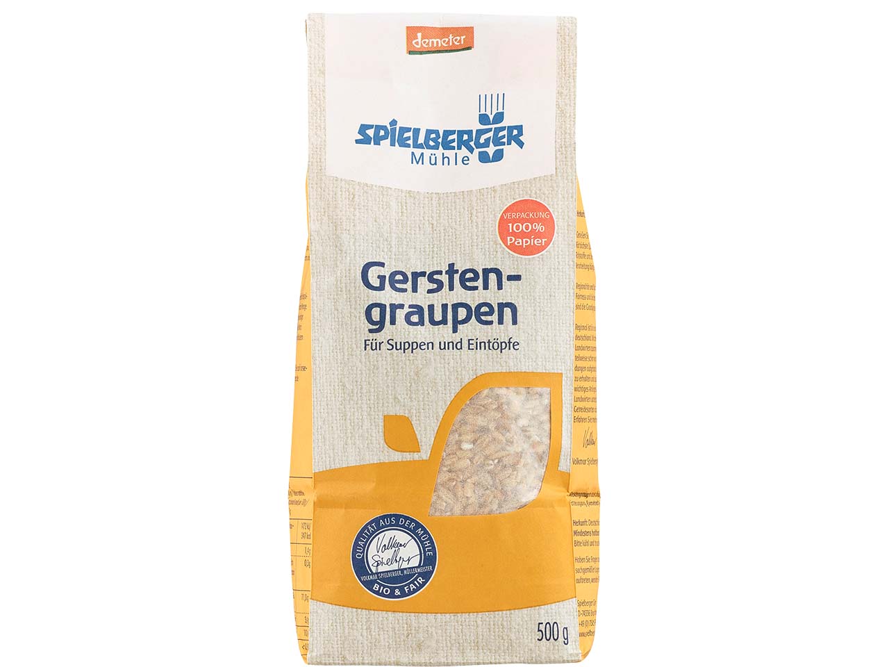 Spielberger Mühle Bio-Gerstengraupen, 500 g