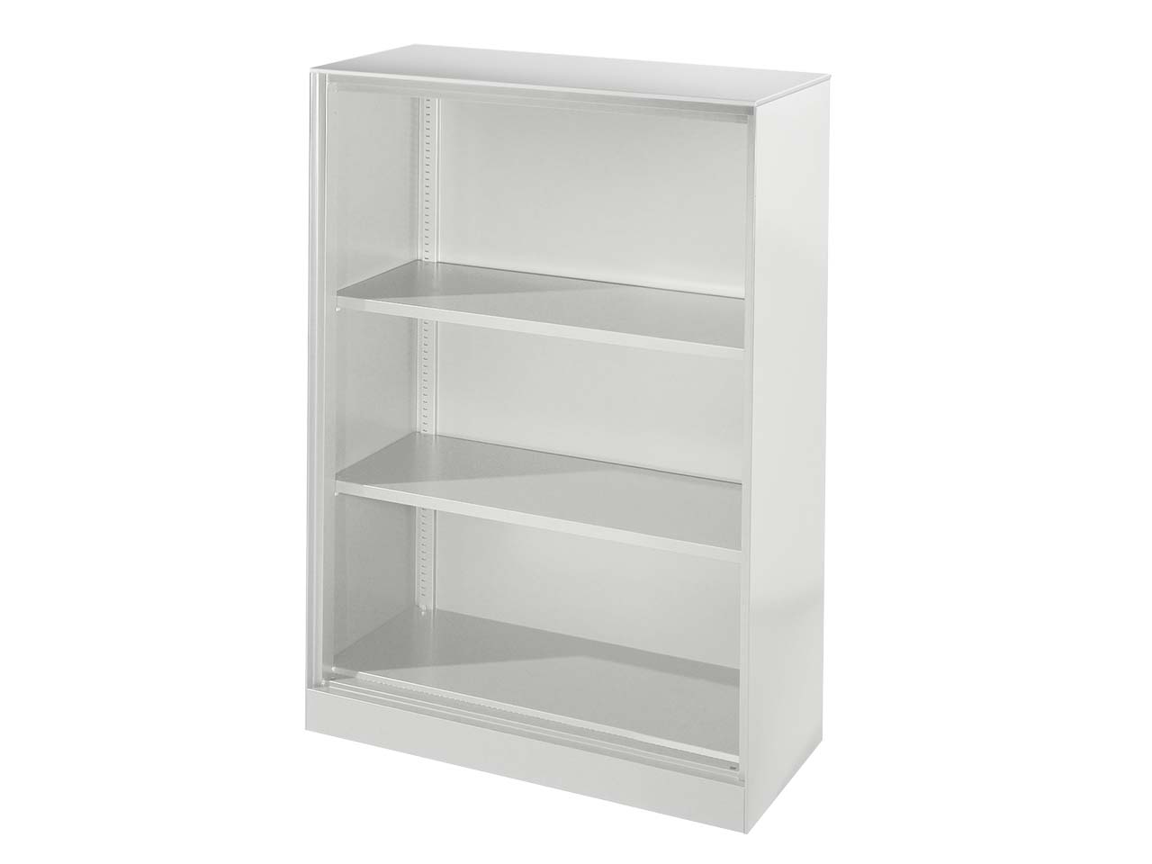 Regal "CONTACT", Höhe 131 cm  (BxT) 80 x 43,5 , silber