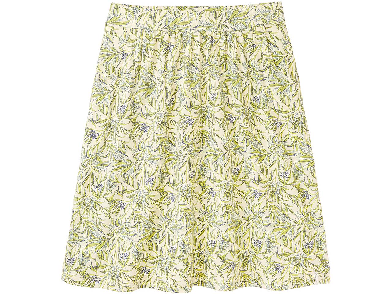 tranquillo Bio-Damen-Mini-Rock mit Taschen, summer leafs, Gr. M