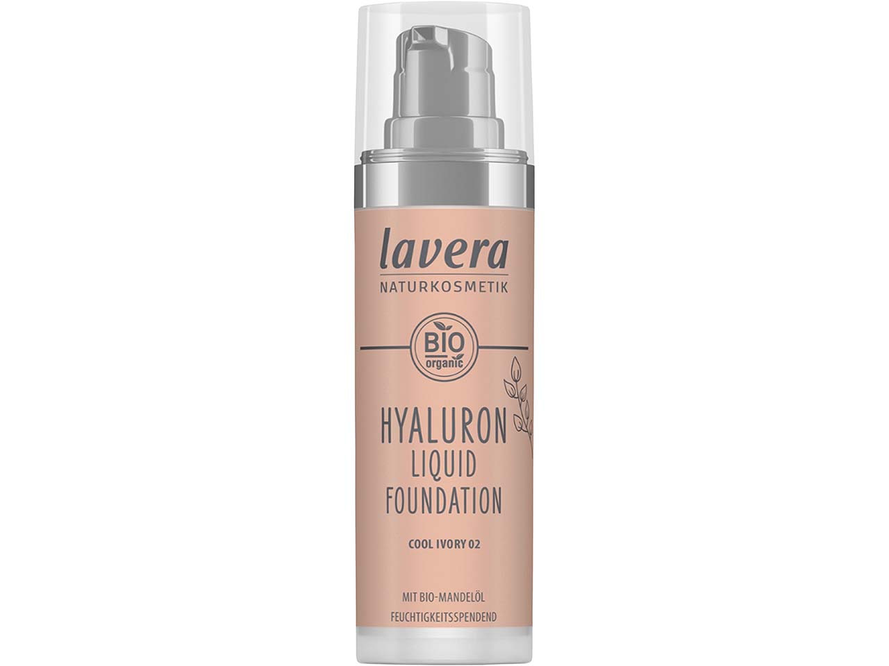 lavera Bio-Hyaluron Liquid Foundation, cool ivory 02, 30 ml