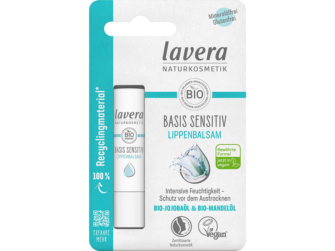 lavera Bio-Lippenbalsam "basis sensitiv", 4,5 g