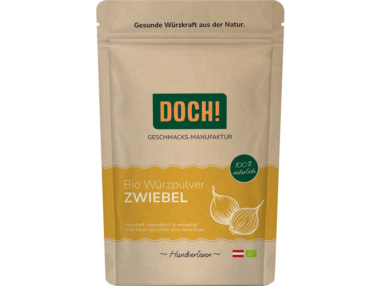 DOCH! Bio-Gewürzpulver Zwiebel, Beutel, 60 g