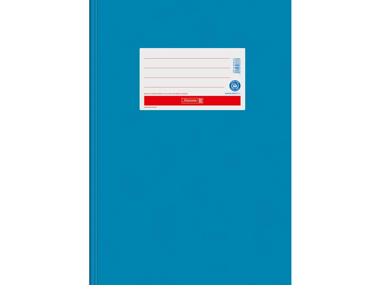 BRUNNEN Heftumschlag "Premium" aus Papier extrastark, DIN A4, mittelblau