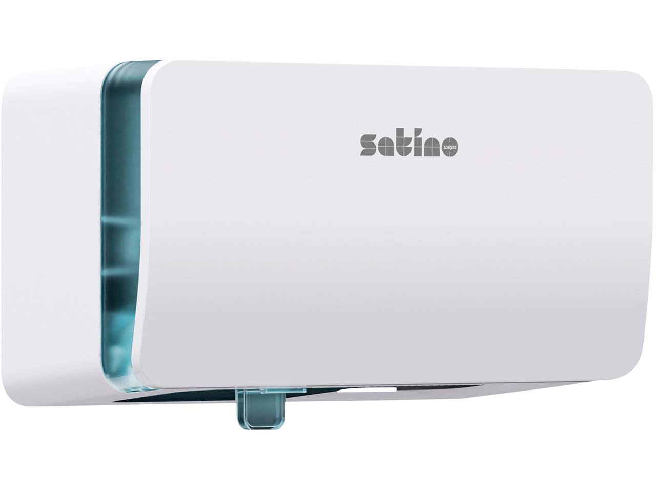 Satino Doppelrollen-Toilettenpapier-Spender "HYGINITY" Kleinrollen, weiß