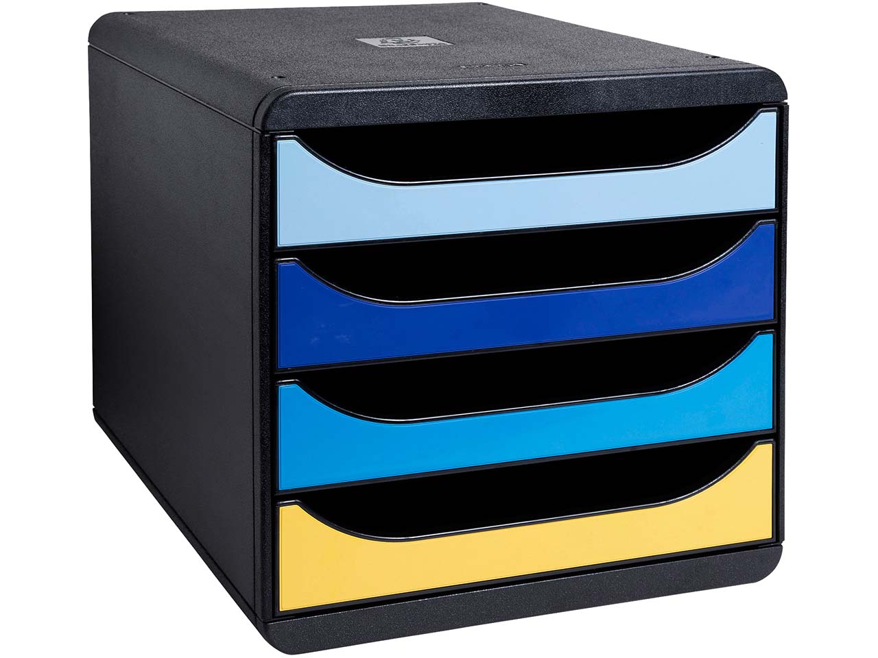 Exacompta Schubladenbox ' BEE BLUE Big Box' mit 4 Schubfächern, aus Recyclingkunststoff