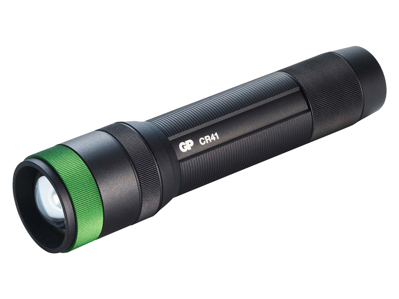 GP Battery LED-Taschenlampe "CR41" schwarz (wiederaufladbar per USB)