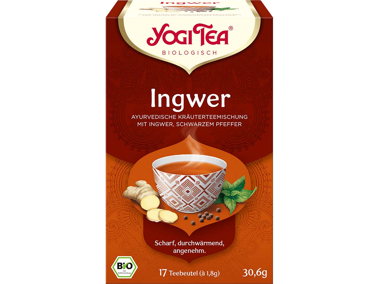 YOGI TEA Bio-Kräutertee "Ingwer", 30,6 g
