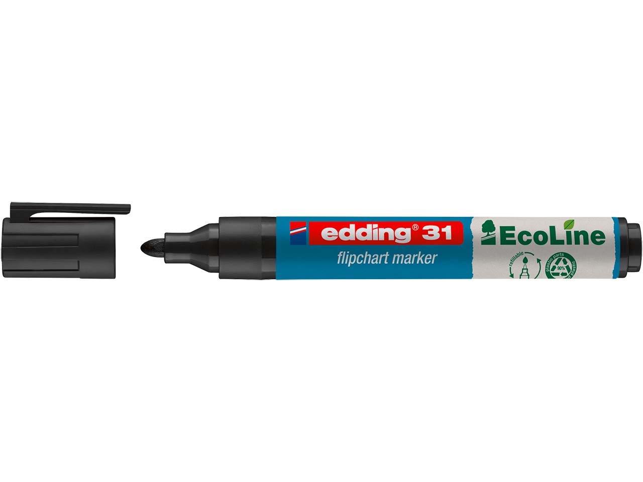 edding Flipchartmarker "31 EcoLine" schwarz
