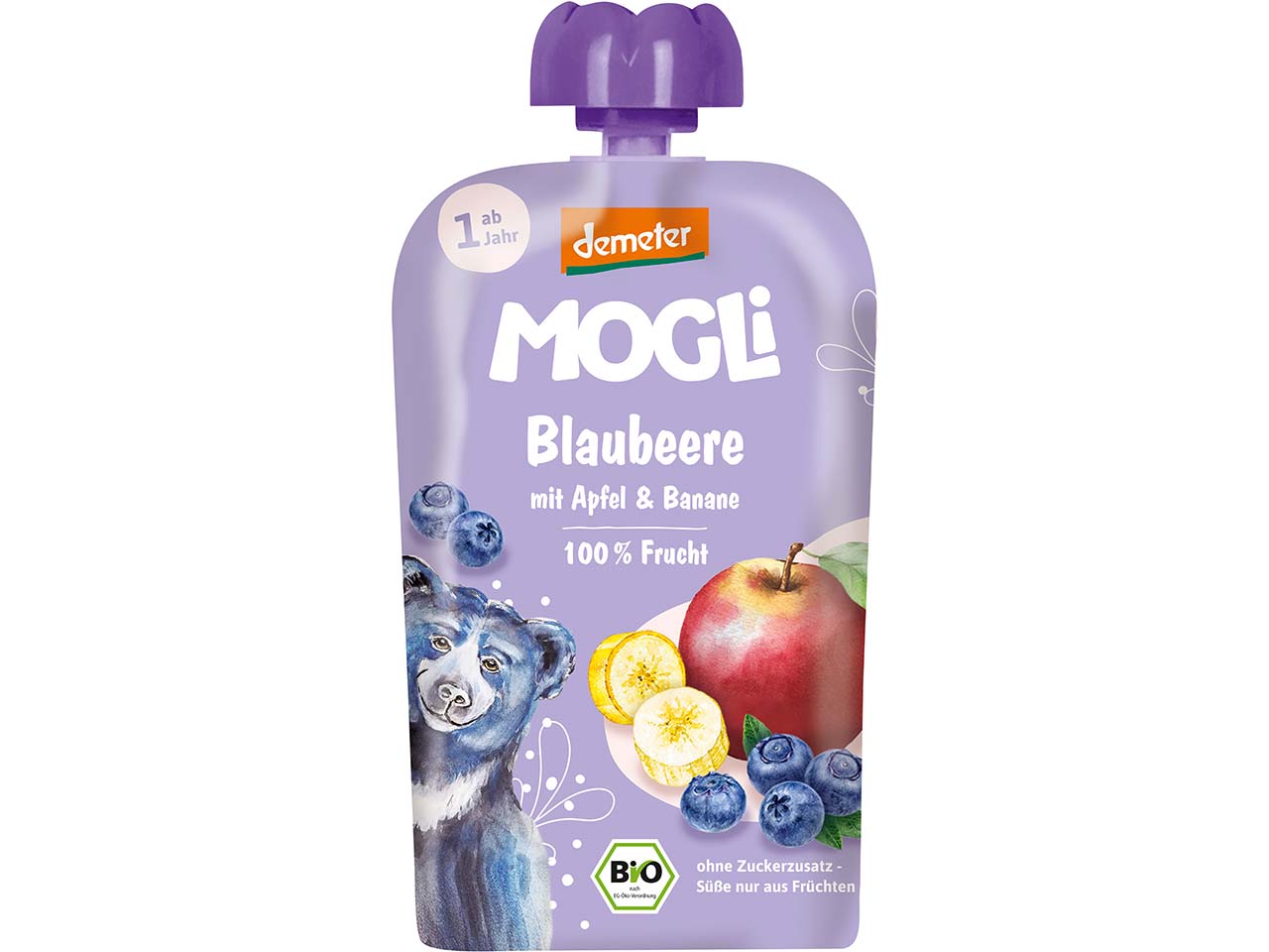 MOGLi Bio-Quetschie "Blaubeere", 100 g