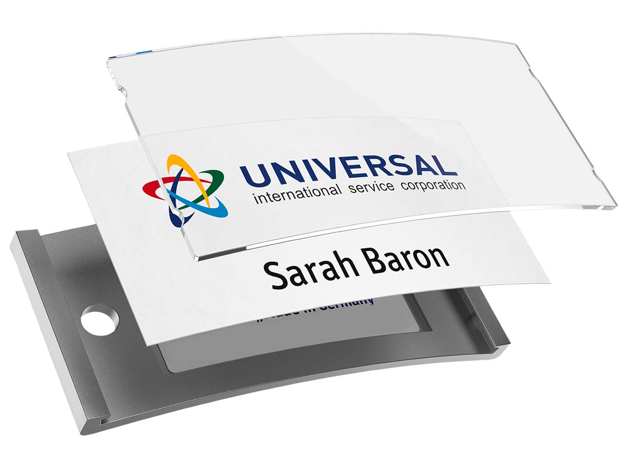 Avery Zweckform 20 Namensschilder 'Polar35' mit Magnet, silber, 80 x 34 mm