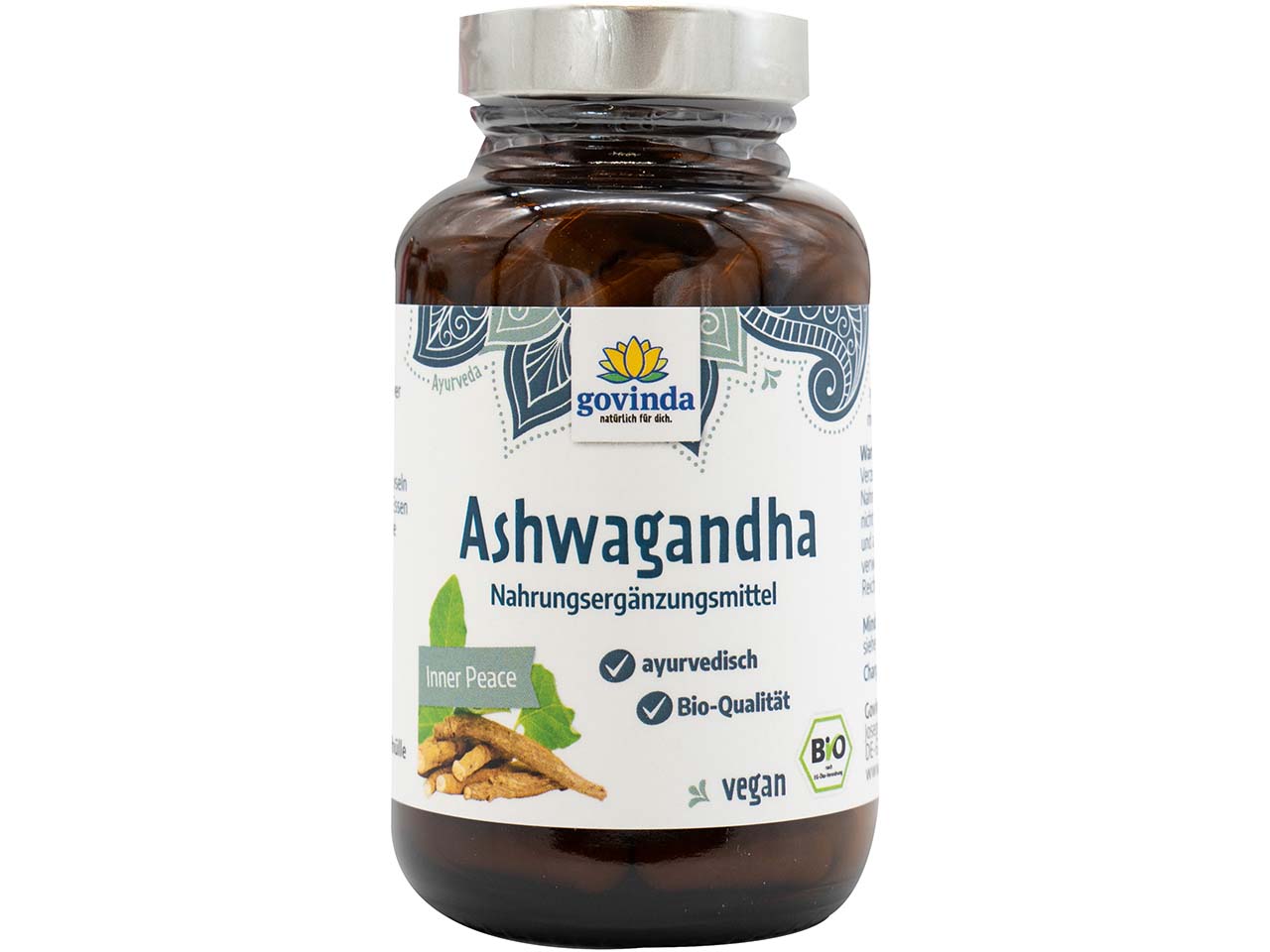 govinda Bio-Ashwagandha-Kapseln, 45 g