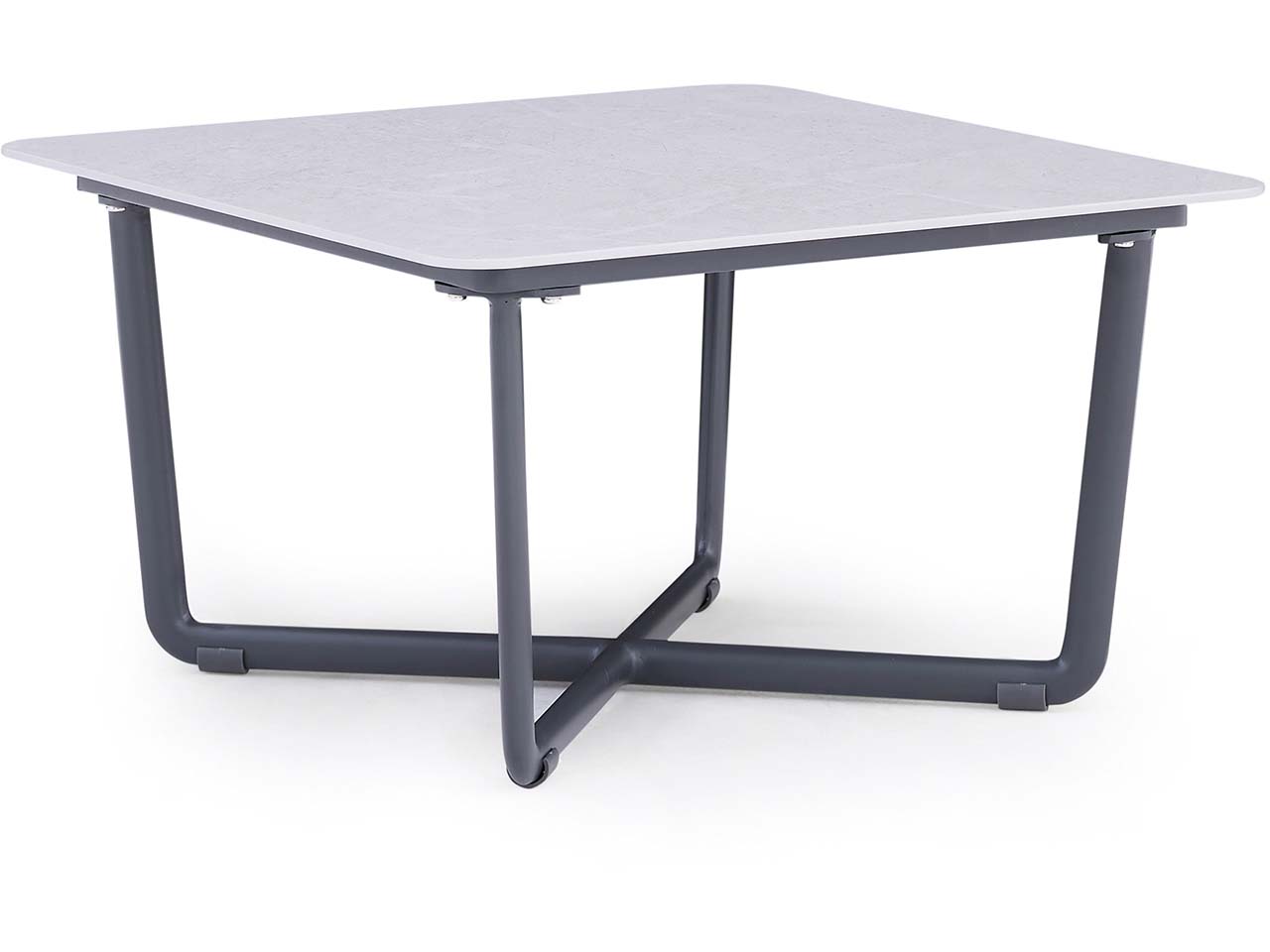 Beistelltisch "Fellow" B 60 x T 60 x H 34,5 cm, anthrazit